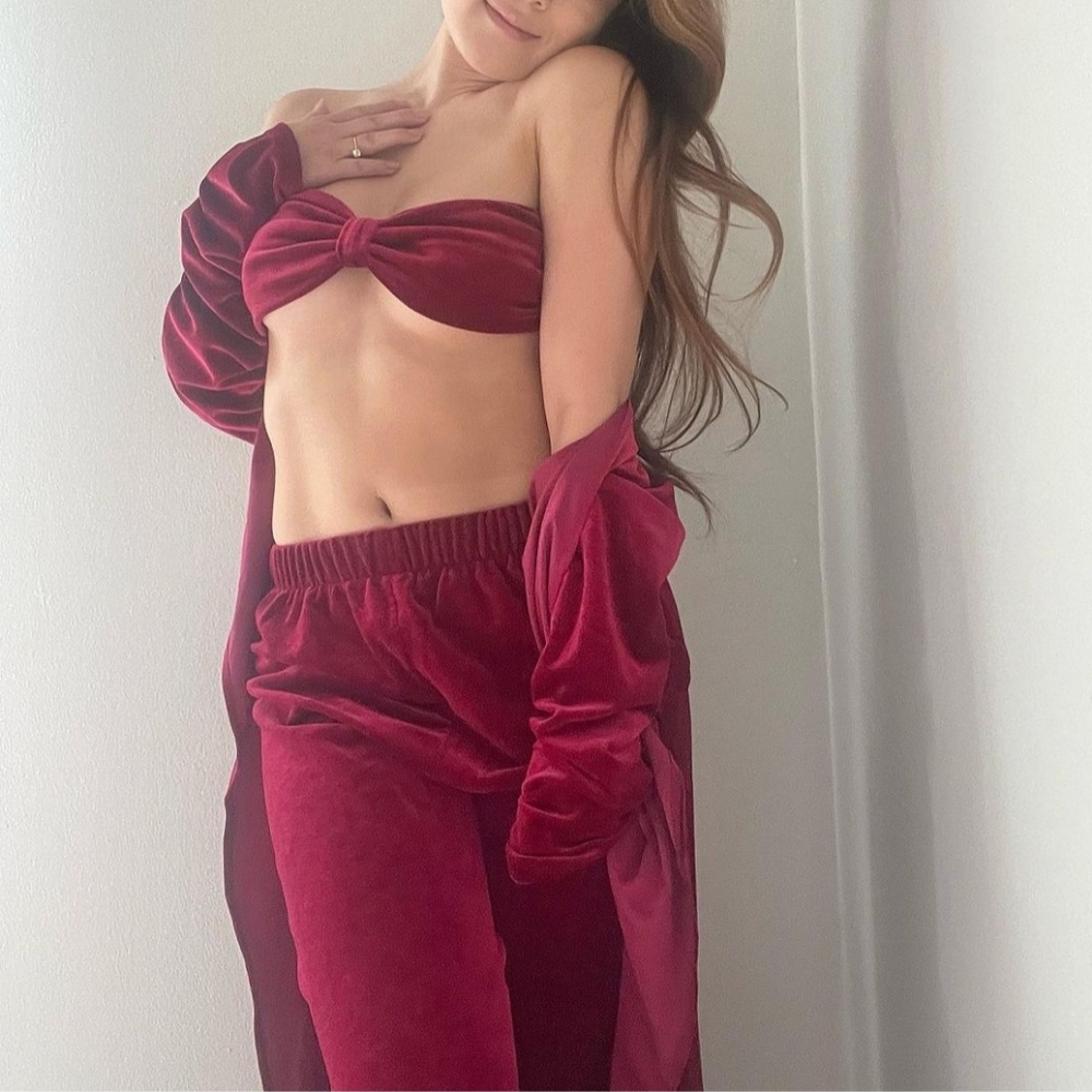 3 piece velvet set